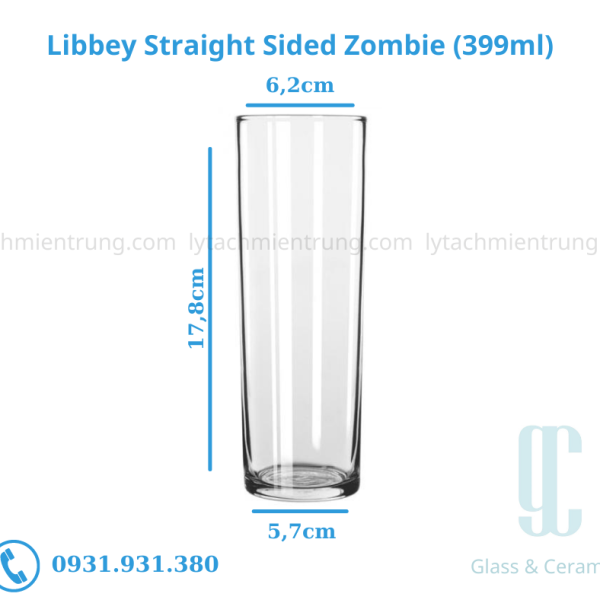 Ly thủy tinh Libbey Straight Sided Zombie (399ml)